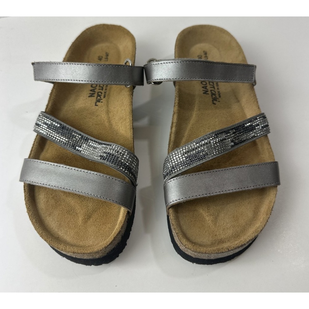 NAOT Rhinestone Embellished Columbus Strappy Sandals Size 40 Women's US 9 EUC - Picture 13 of 16